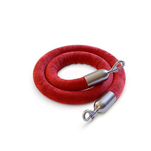 Red Rope With Satin Stainless Steel Snap Ends