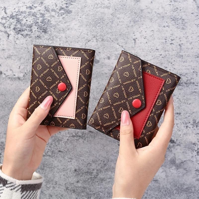 Women's Small Wallet - Slim RFID Blocking Zipper Coin Purse & Credit Card Holder (12x9cm) - Perfect for Travel, Everyday Use & Minimalist Style (Color A)