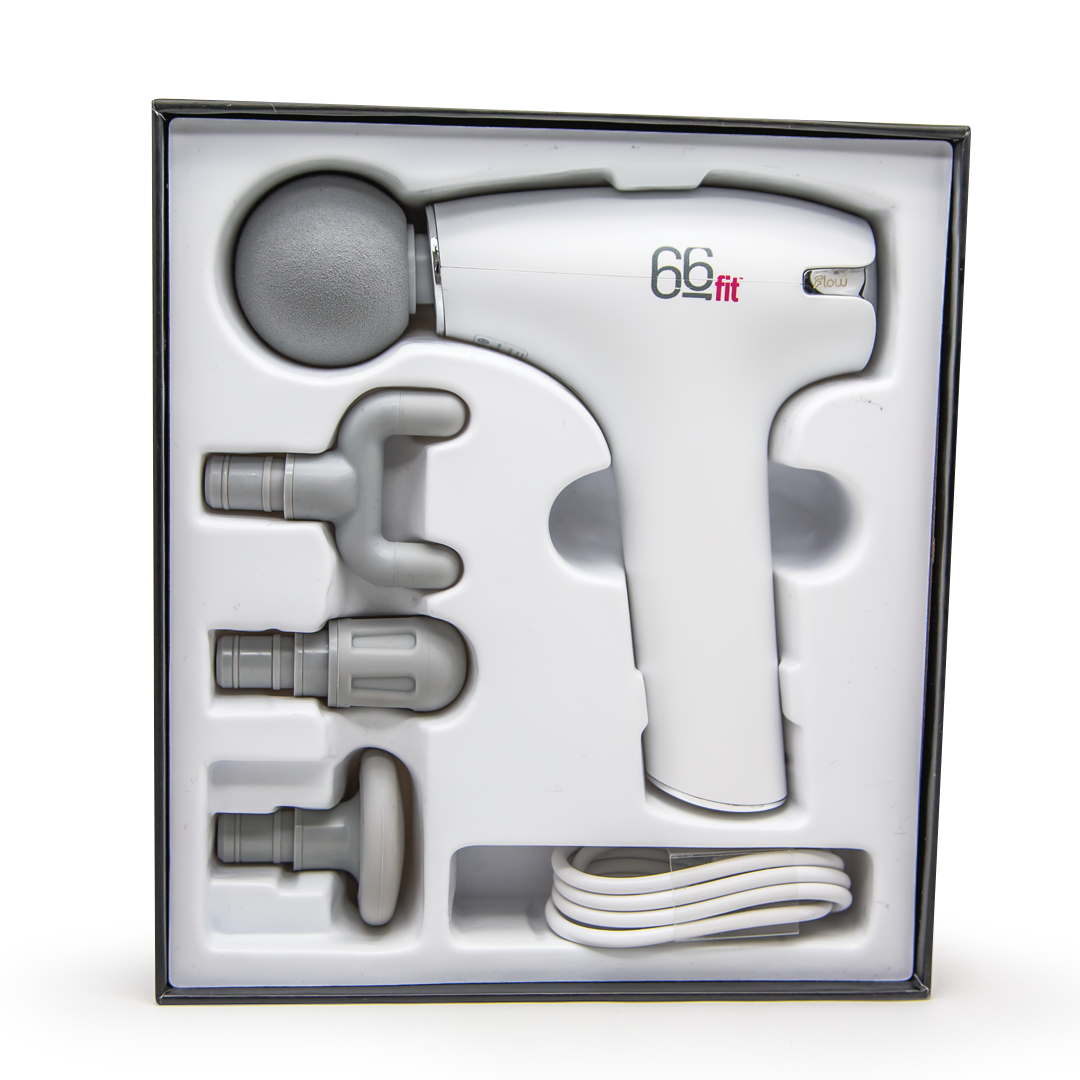 66Fit Flow Nano Massage Gun - Portable Deep Tissue Muscle Massager for Pain Relief & Recovery - Perfect for Athletes, Gym Workouts, Post-Training Recovery & Home Use