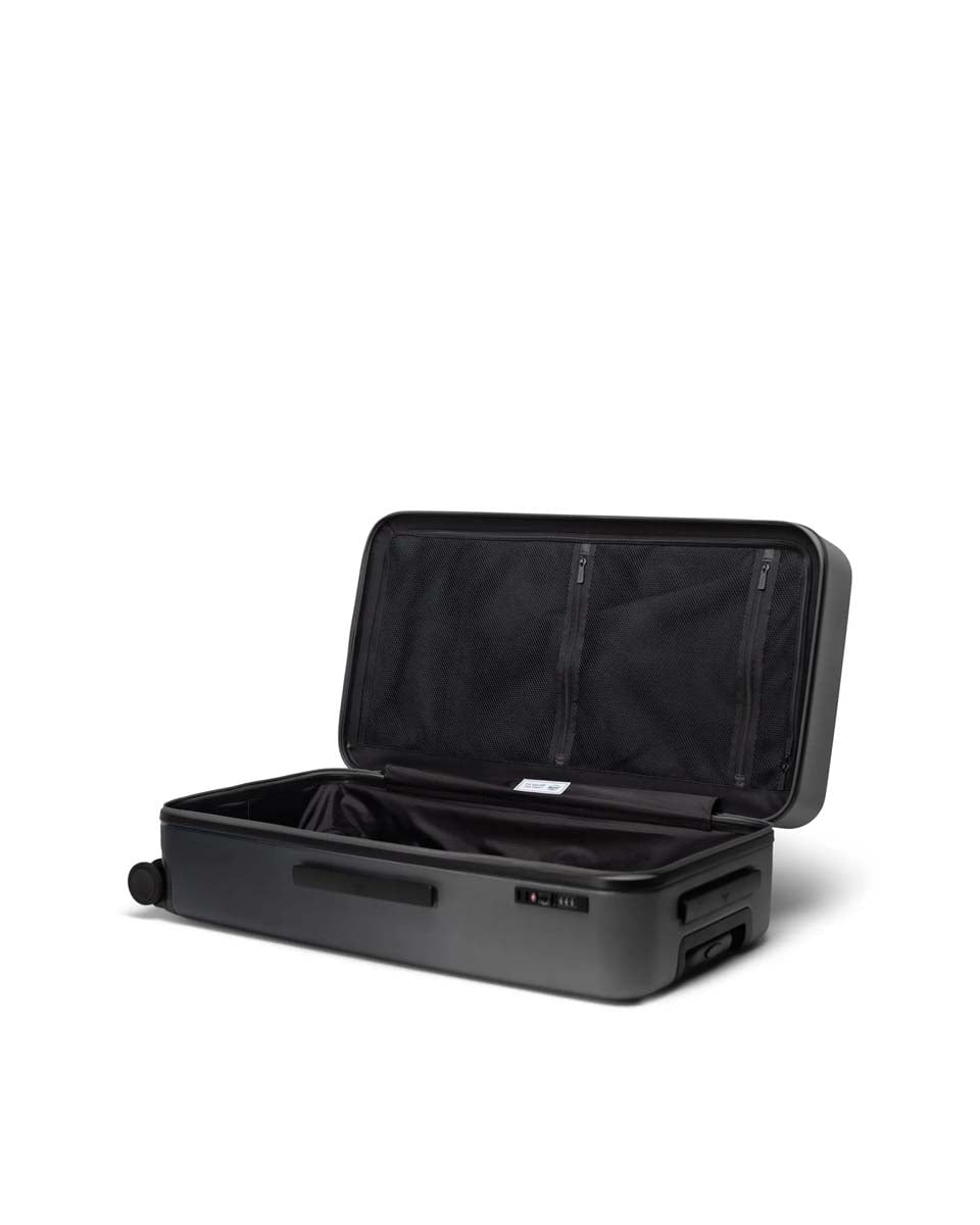 Herschel Heritage Hardshell Large Luggage - Black Gradient Suitcase for Travel, Business Trips & Vacations | Durable Spinner Carry-On with TSA Lock