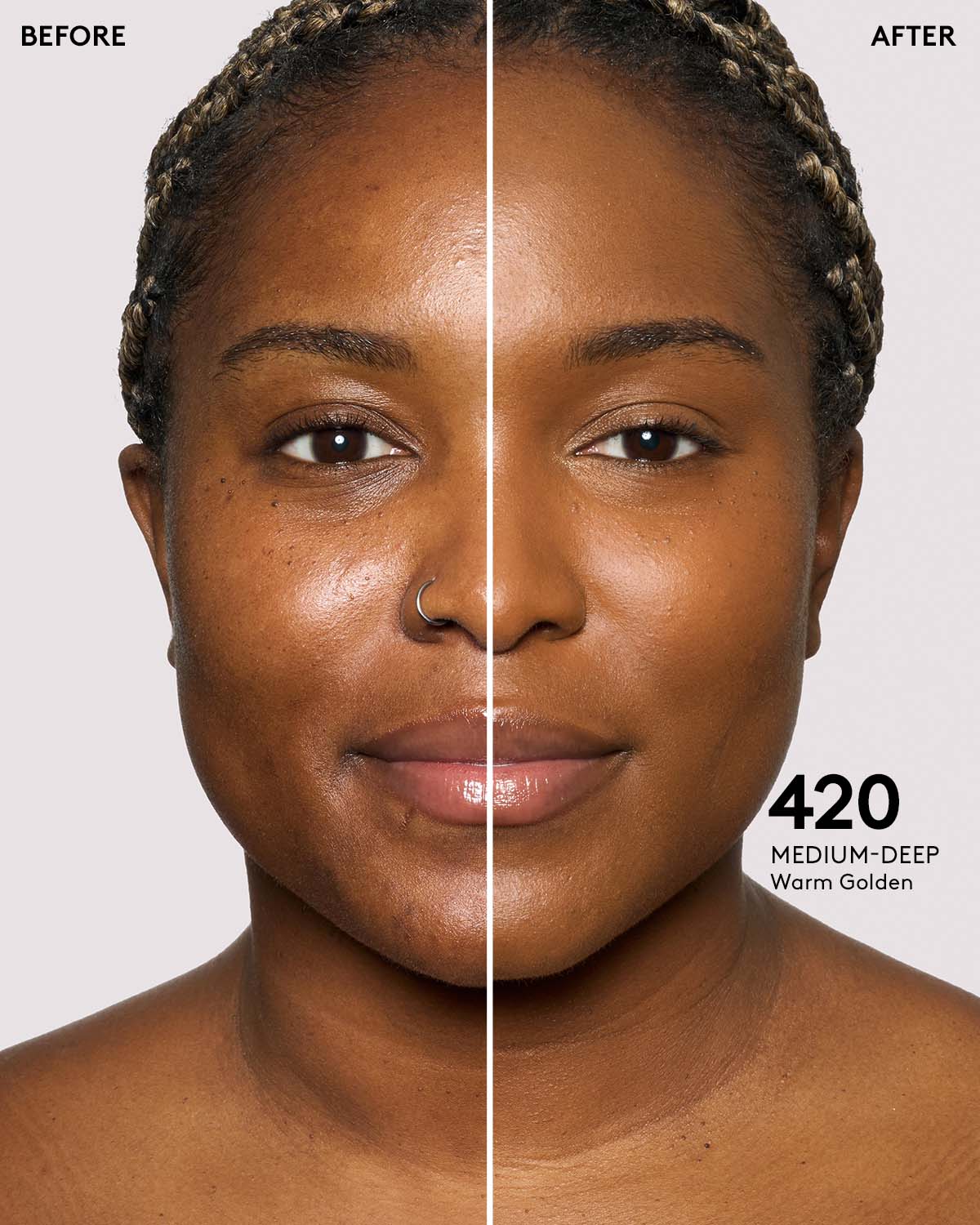 Soft'lit Naturally Luminous Longwear Foundation - 420 Light Beige | 24-Hour Hydrating Full Coverage Makeup | Perfect for Daily Wear & Special Occasions