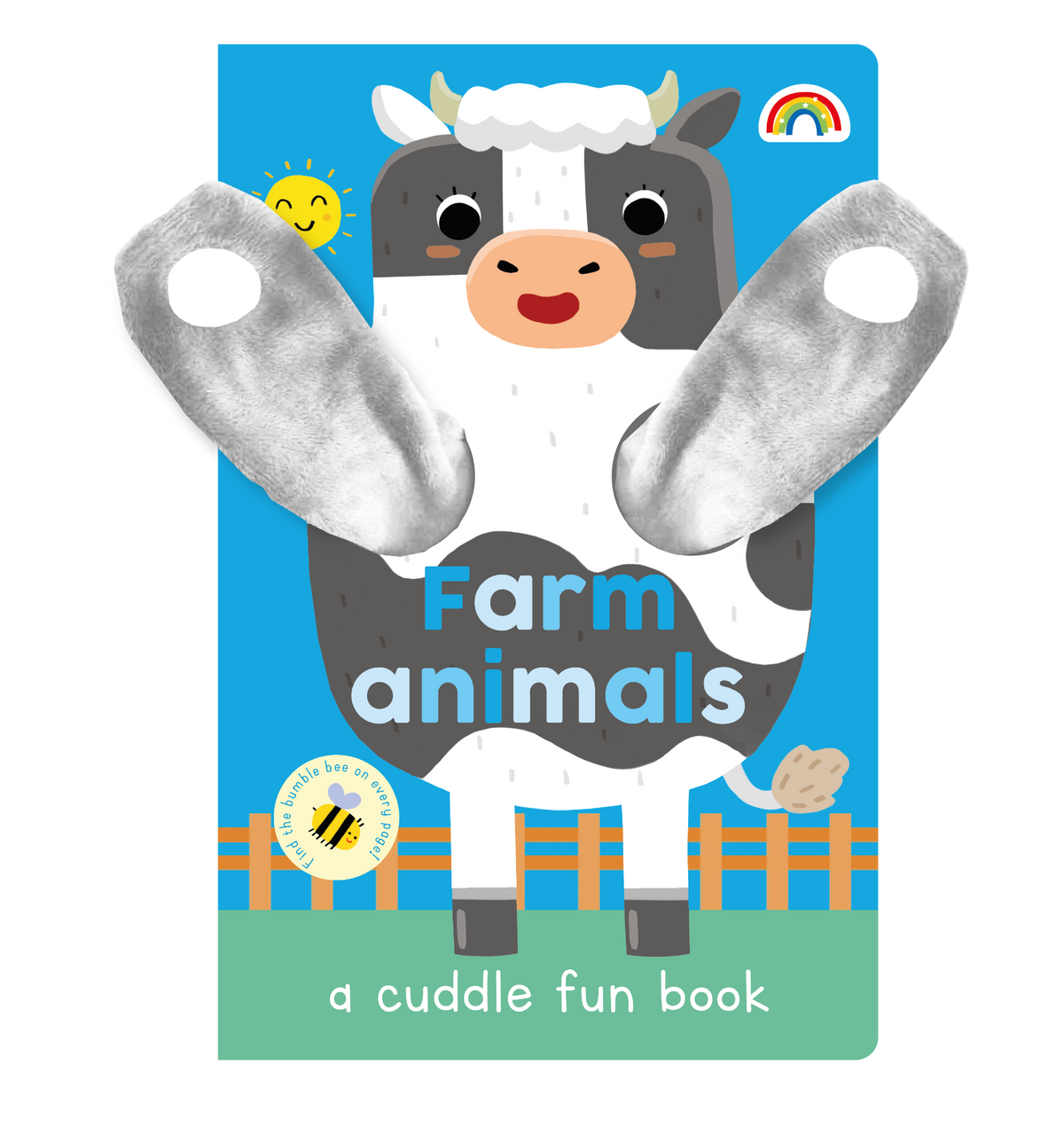 Cuddle Fun Farm Animals Puppet Board Book - Interactive Toddler Learning Toy for Storytime & Early Childhood Development
