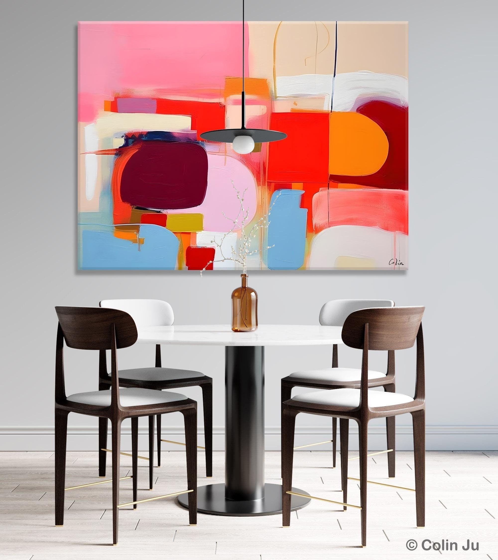 Extra Large Canvas Paintings - Original Abstract Art for Modern Wall Decor | Impasto & Contemporary Acrylic Paintings | Perfect for Dining Room, Living Room & Office Spaces