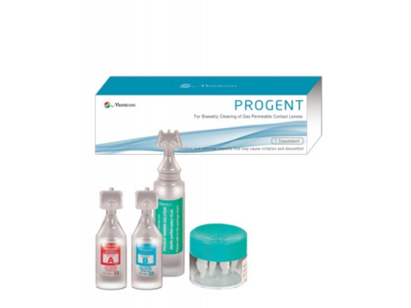 PROGENT Protein Remover for Contact Lenses - 1 Treatment Pack | Gentle Enzyme Cleaner for Protein Buildup | Perfect for Daily Lens Care & Maintenance
