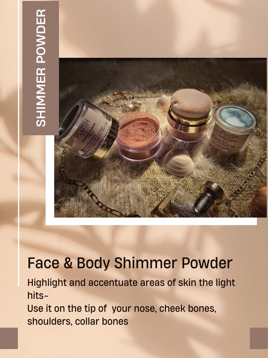 Shimmer Powder for Face & Body - Highlighter Makeup with Glitter & Metallic Finish | Duo-Chrome, Intense Pigmentation for Eyes & Cheekbones | Perfect for Parties, Cosplay & Night Out Makeup Looks