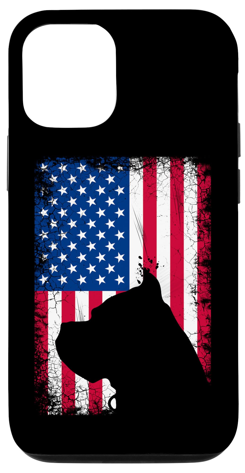 iPhone 12/12 Pro Case with Cane Corso & American Flag Design - Patriotic July 4th Gift - Perfect for Independence Day, Dog Lovers & Patriotic Events