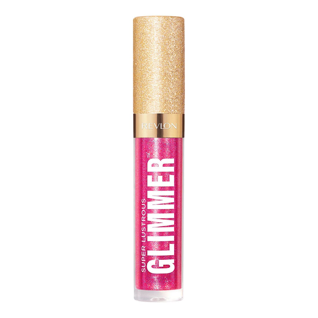 Revlon Super Lustrous Glimmer Gloss - Razz Beamy Shade, 3.8ml | High-Shine Lip Gloss for Everyday Wear & Special Occasions
