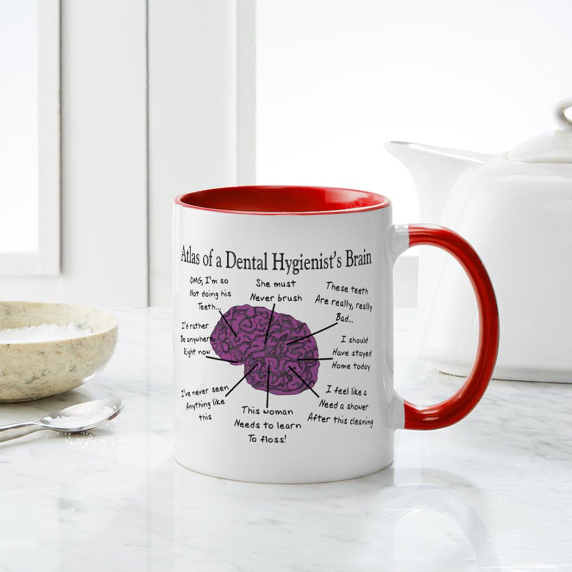 Atlas Of... Mugs 11 oz (325 ml) Ceramic Coffee Cup - Perfect for Home, Office & Gifts - Durable White Coffee Mug for Tea, Hot Chocolate & Daily Use