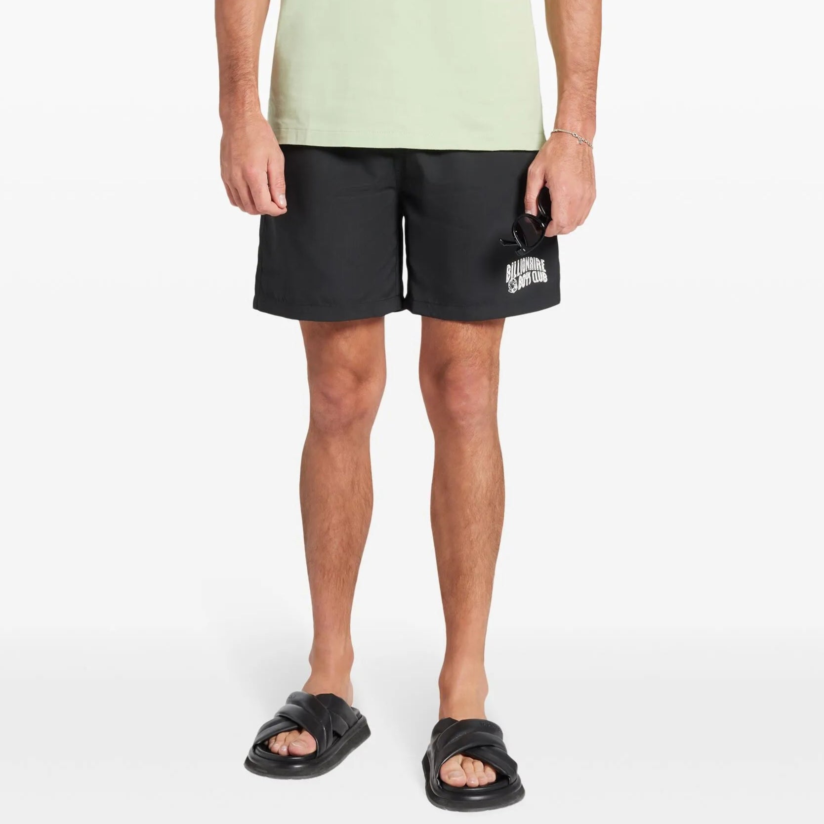 Billionaire Boys Club Black Logo Swim Shorts for Men - Quick-Dry Comfortable Beachwear for Swimming, Surfing & Summer Vacations