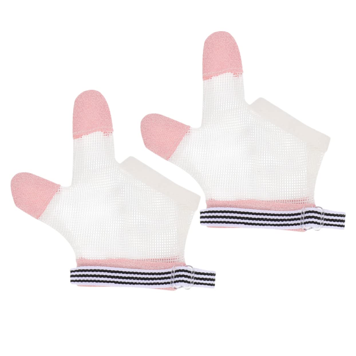Wakauto 2 Pairs Thumb Sucking Prevention Gloves for Toddlers - Soft, Comfortable Finger Guards for Boys & Girls - Stop Nail Biting & Thumb Sucking Habits - Ideal for Daycare, Travel & Home Use
