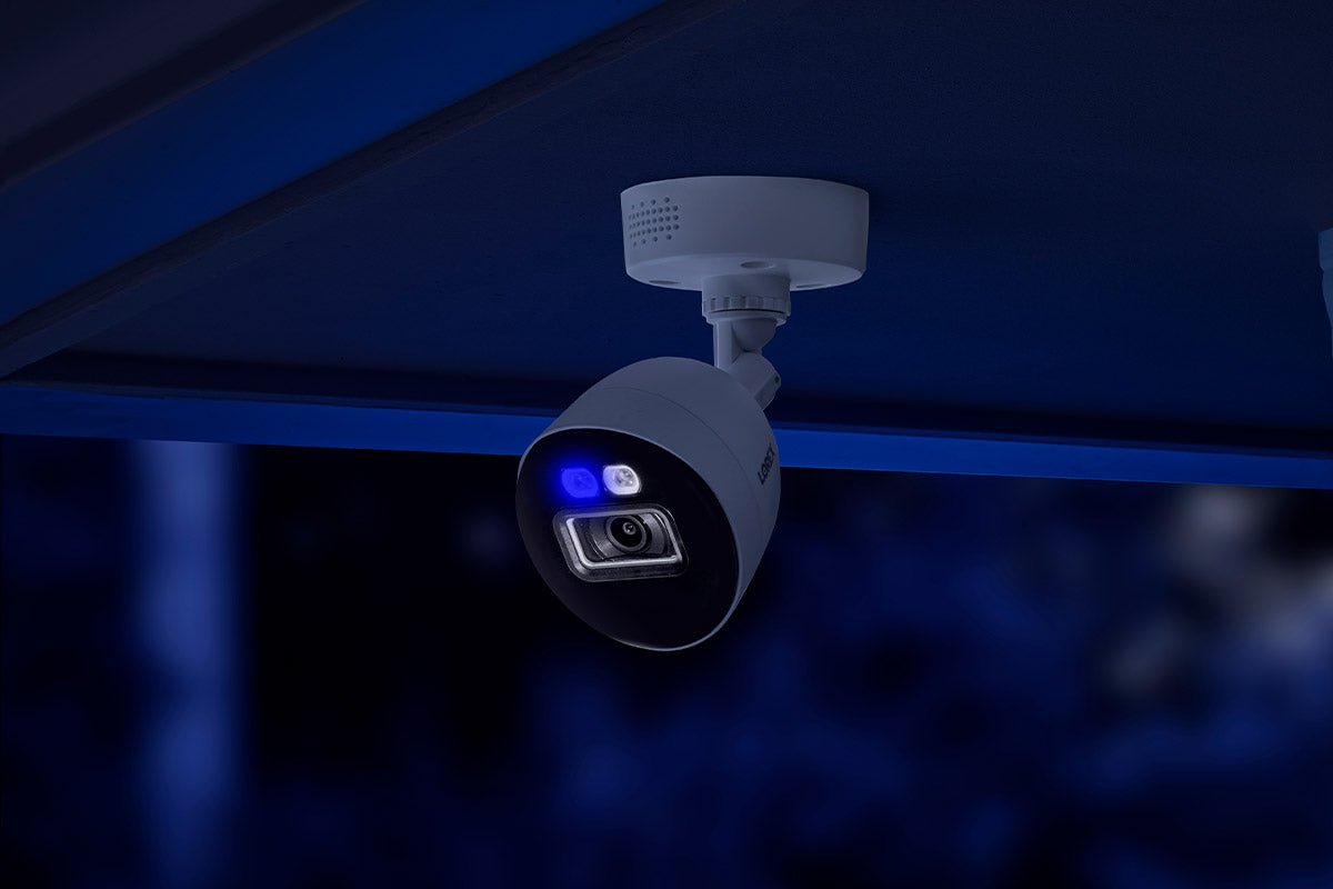 Lorex 4K Ultra HD Smart Deterrence CVI Wired Bullet Security Camera - Outdoor Surveillance for Home & Business Protection