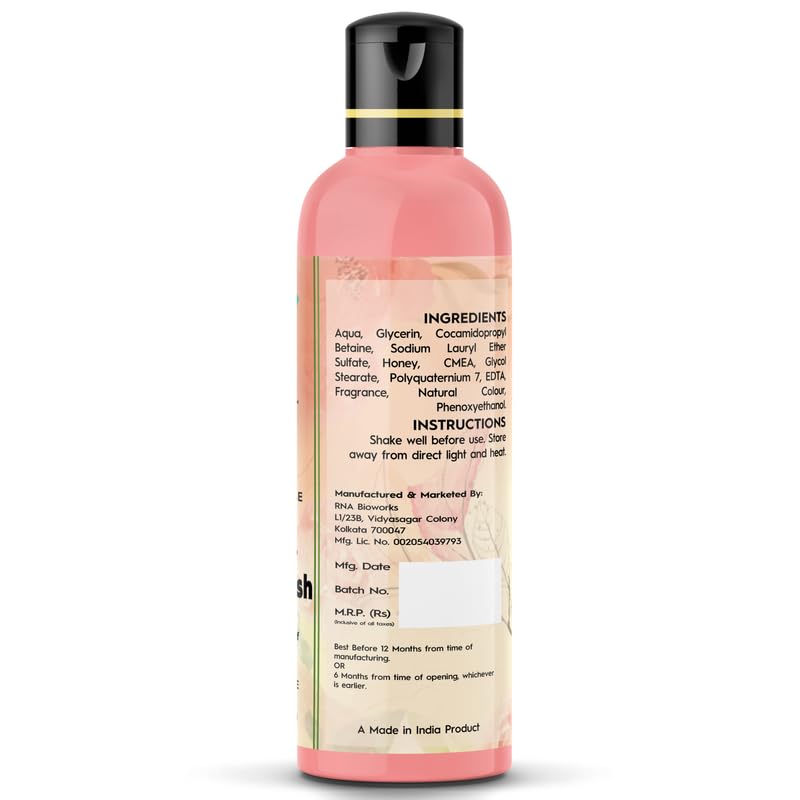 NATURALEZA CASTILE Honey & British Rose Moisturizing Body Wash - 200ml Shower Gel for Soft, Smooth Skin - Women & Men - Perfect for Daily Hydration & Relaxing Bath Time