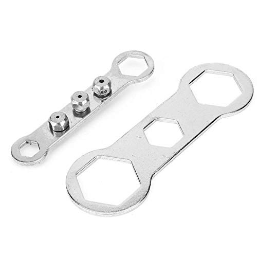 **Blue Cordless Electric Rivet Gun Adapter Kit - 4 Convertible Heads & 2 Wrenches for Drill Insert Nut Tool - Perfect for DIY, Metalworking, and Automotive Repairs**
