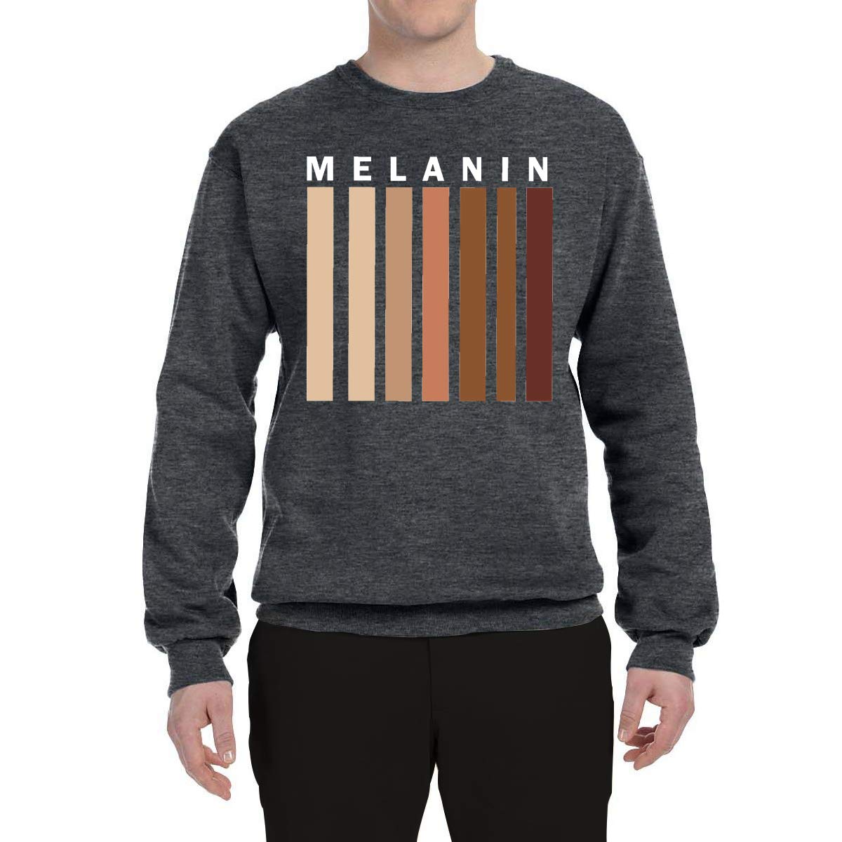 Melanin Shades Black History Black Pride Unisex Graphic Sweatshirt | Black Culture Apparel for Men & Women | Perfect for Black History Month, Juneteenth & Everyday Wear