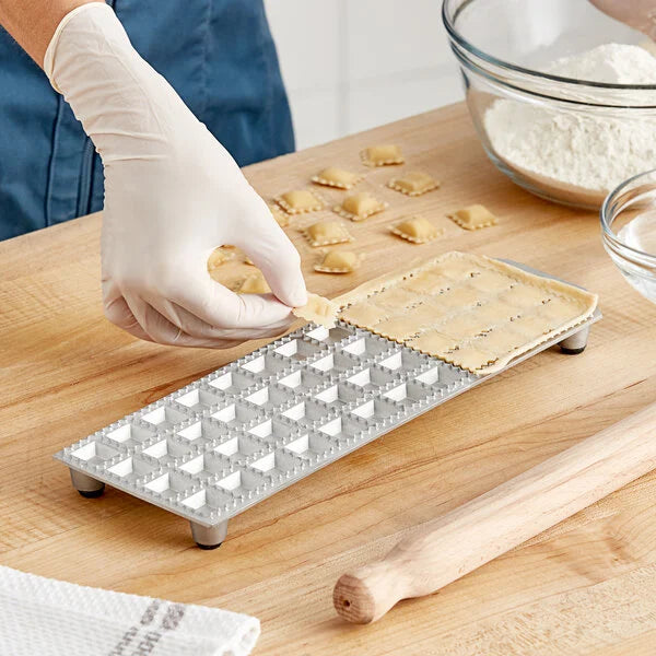 48 Cavities Mini Square Ravioli Maker - Handmade Pasta Press for Homemade Dumplings & Italian Cuisine | Perfect for Home Chefs & Italian Cooking Enthusiasts