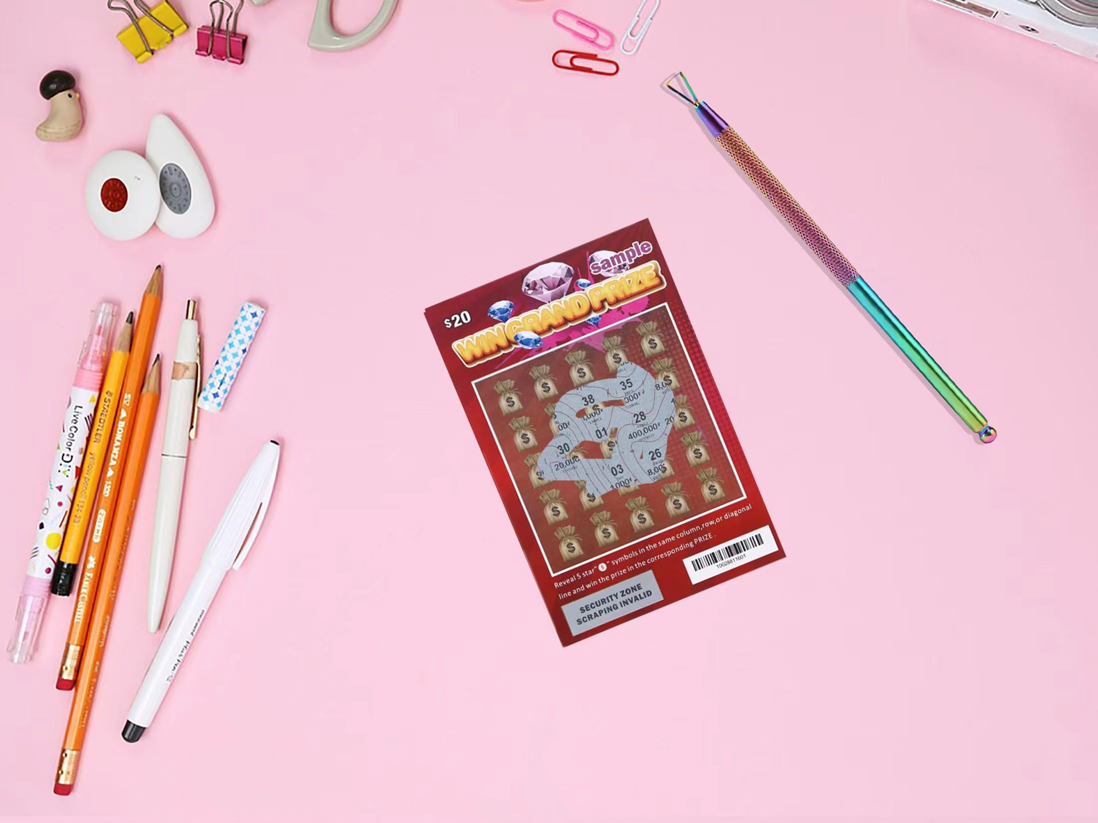 3PCS Lottery Ticket Scratcher Tools - Scratch Off Cards Helper with Ergonomic Design for Arthritis & Sensitive Hands (Rainbow Colors) - Perfect for Lottery Games, Bingo, Gift Cards & Instant Wins