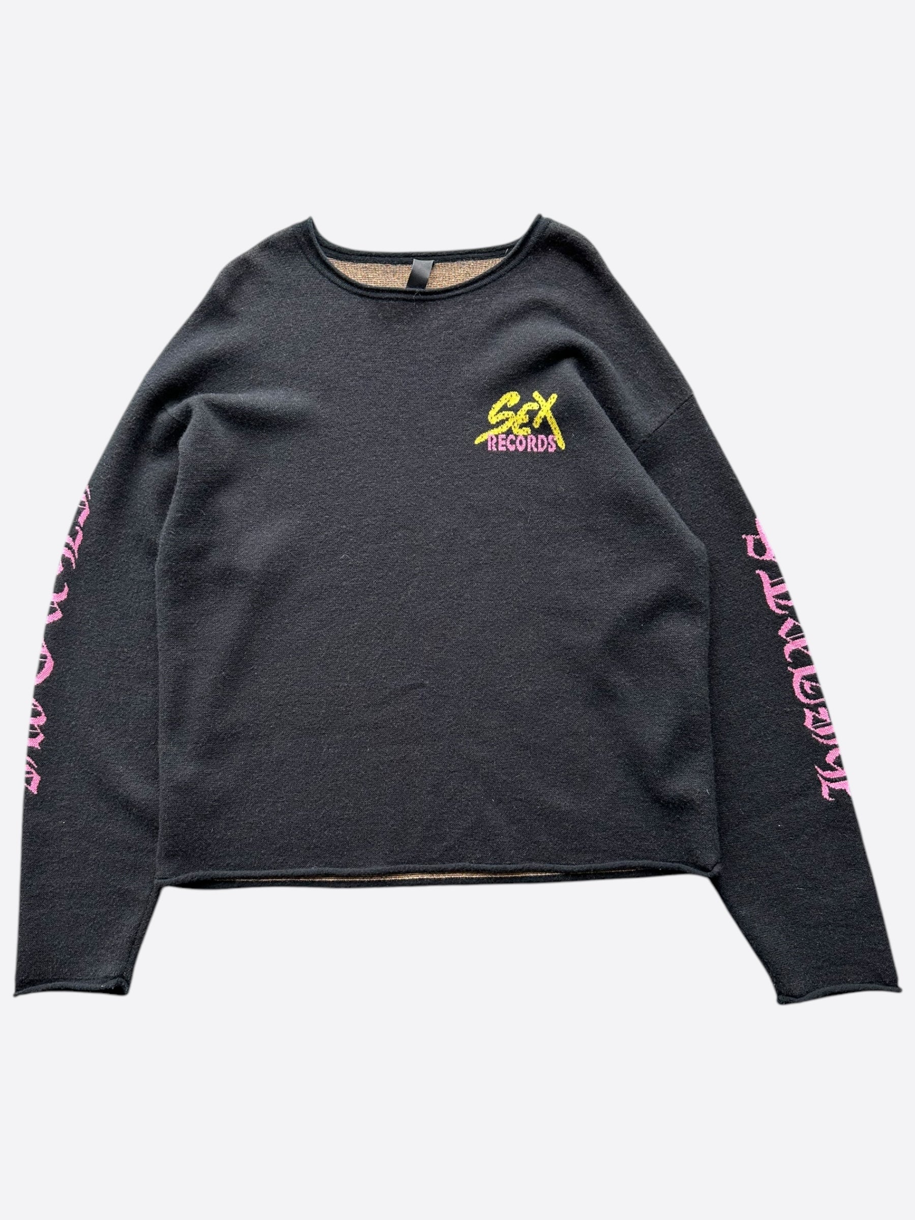 Chrome Hearts Matty Boy Black Sex Records Cashmere Sweater for Men - Luxury Soft Warm Pullover for Winter Fashion & Streetwear