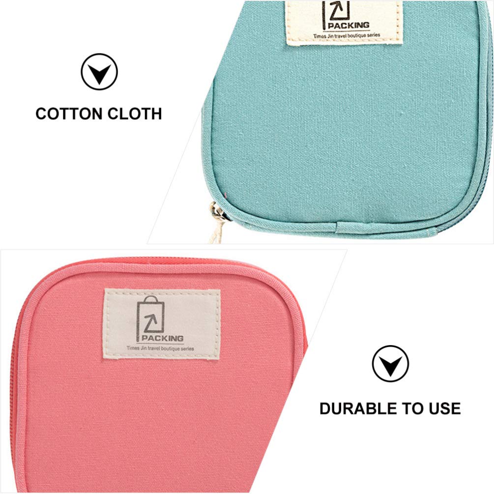Healifty 4-Piece Waterproof Travel Cosmetic Organizer Set - Small Makeup Bags for Jewelry, Lipstick, Electronics - Perfect for Women & Girls Travel Accessories | Ideal for Vacation, Gym, Daily Use & On-the-Go Organization
