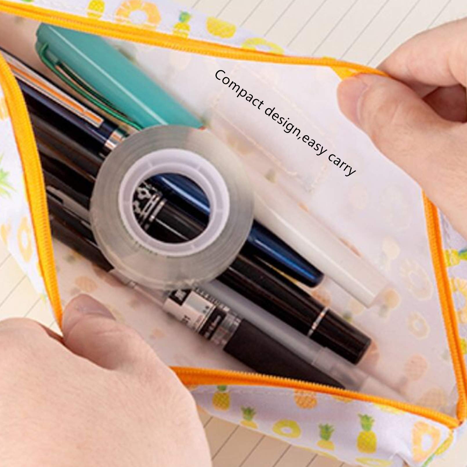 Transparent Tape Refill Rolls for Dispenser - 12 Rolls x 900 Inches, Hand-Tearable, No Cutter Needed | Perfect for Office, School, Packaging & Craft Projects