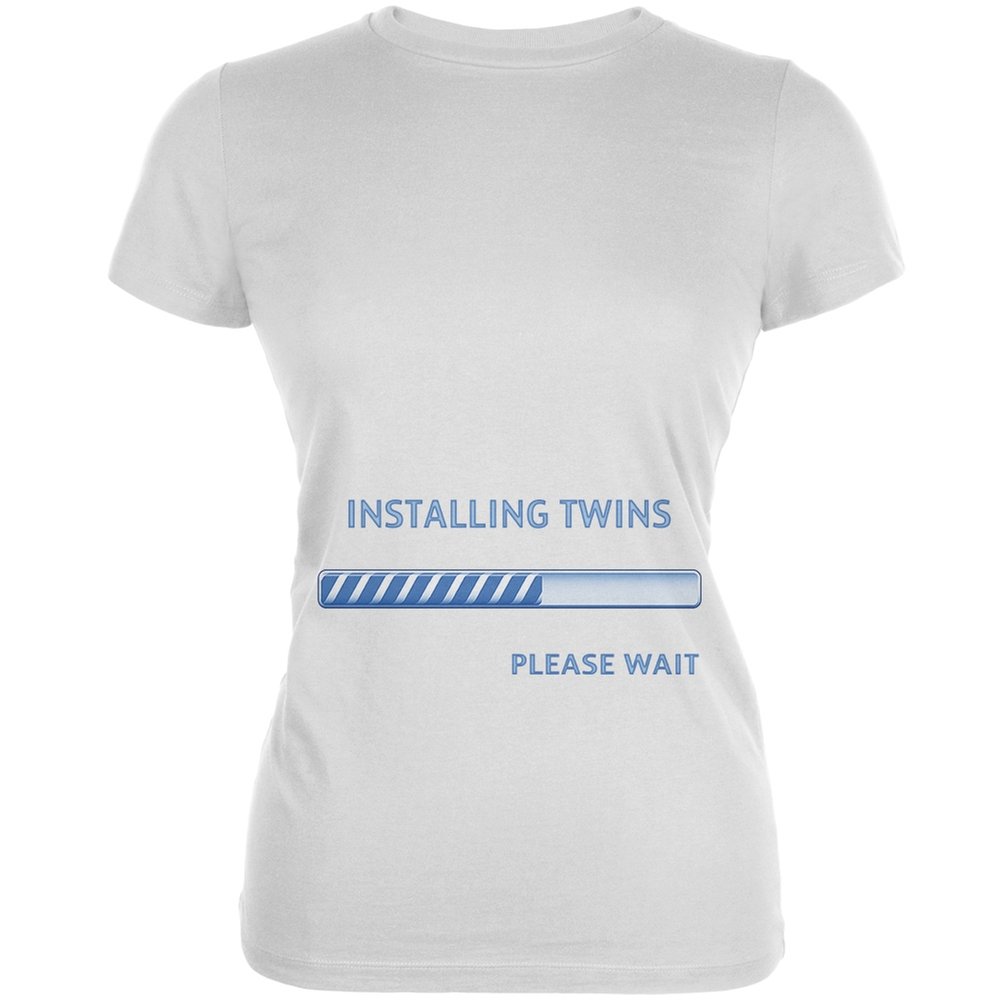 Funny Twin Boys Patriotic T-Shirt - Soft Cotton Junior's White Tee - XL - Perfect for 4th of July, Family Events & Sibling Matching Outfits