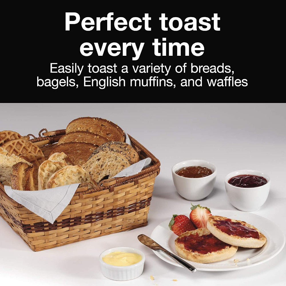 Proctor Silex 2-Slice Toaster 22611 - Compact Countertop Toaster for Bagels, Bread & Pastries - Perfect for Breakfast, Kitchen & Dorm Rooms