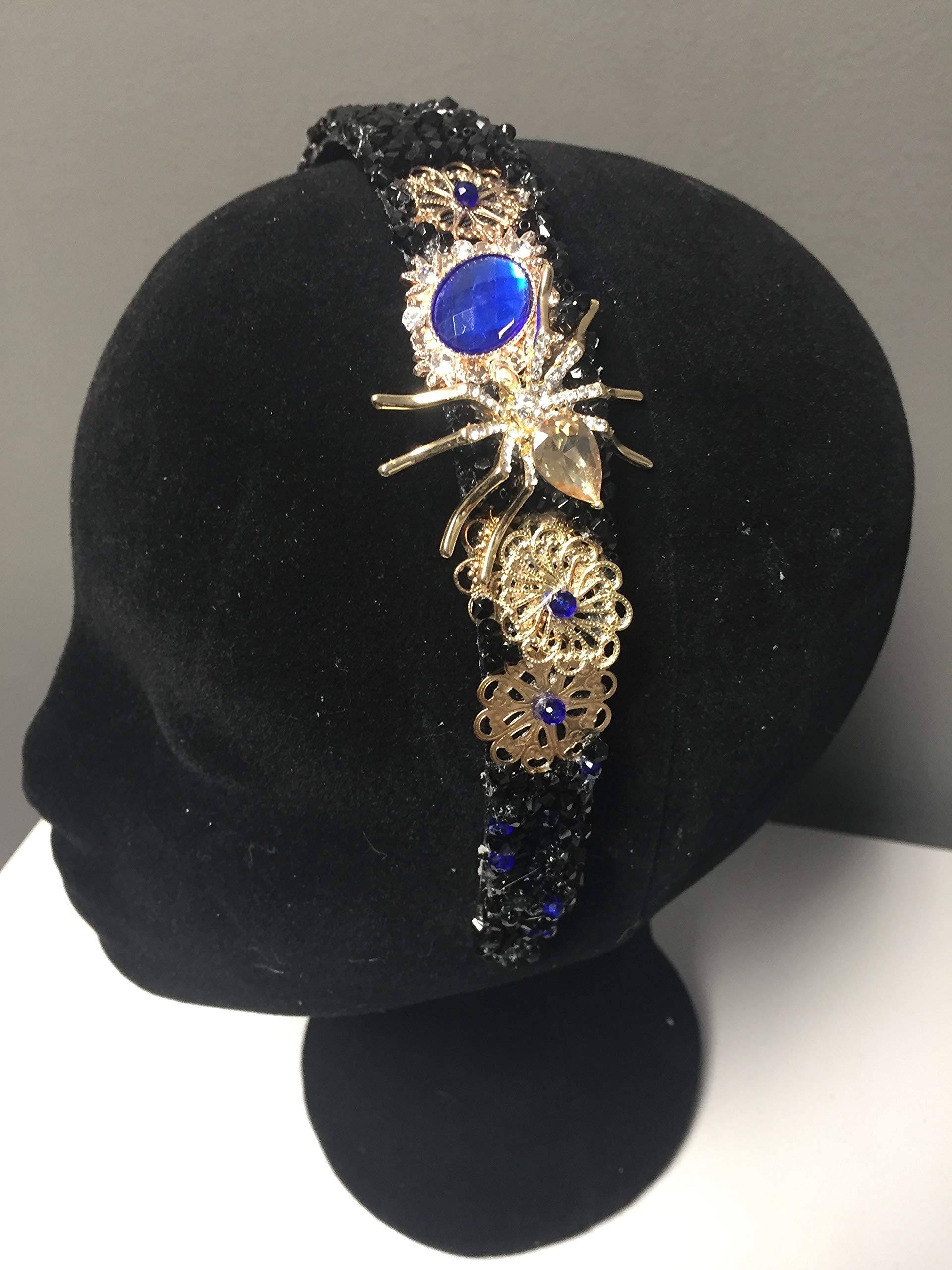 Blue and Gold Spider Decor - Elegant Halloween & Home Decor for Parties, Weddings, and Themed Events