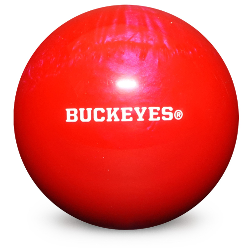 NCAA Ohio State Buckeyes Engraved Bowling Ball - Undrilled Plastic Bowling Ball for Sports Fans | Perfect for Bowling Leagues, Game Day Events & Buckeyes Fan Gifts