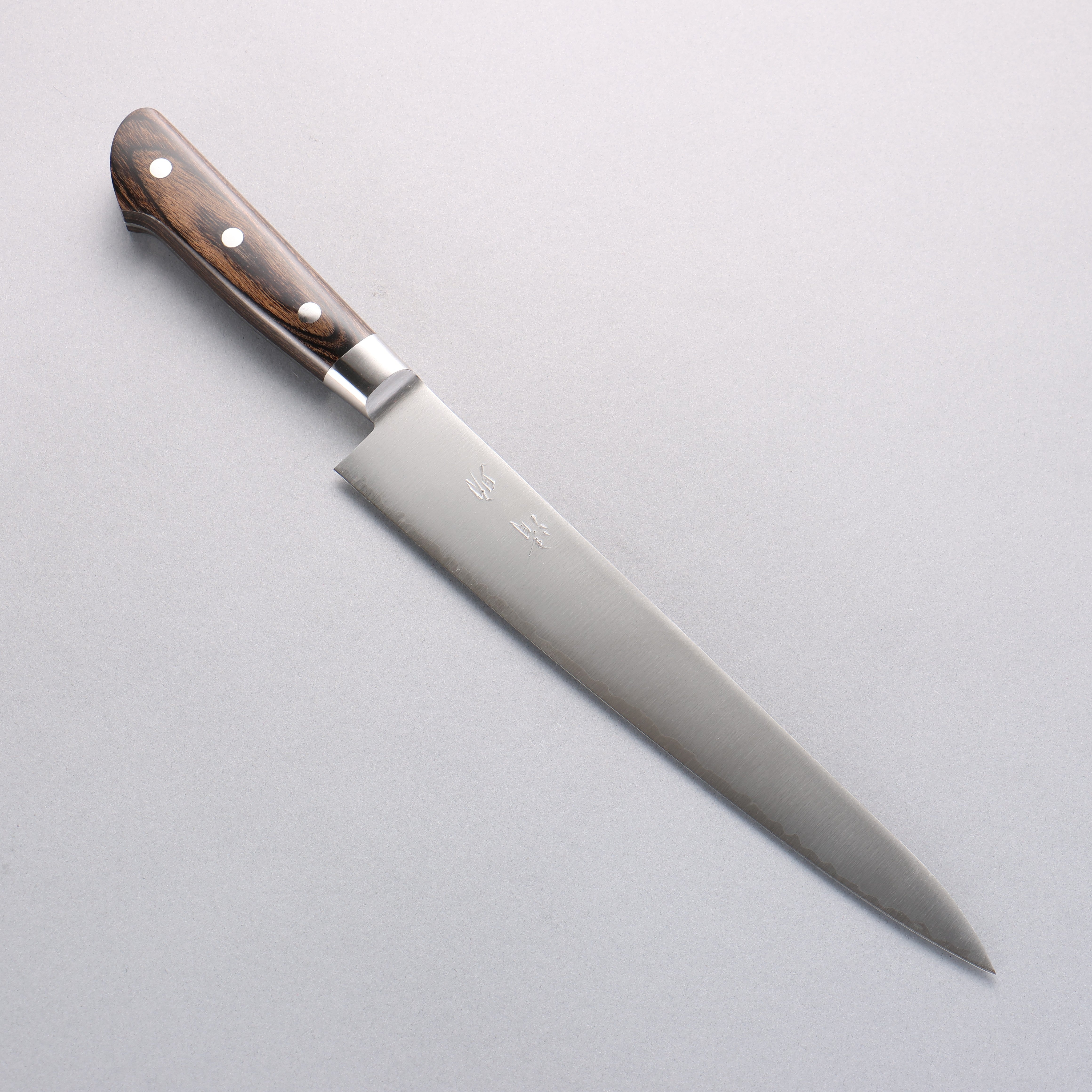 Premium Seisuke SG2 Sujihiki 240mm Japanese Slicing Knife with Brown Pakkawood Handle - Perfect for Sushi, Sashimi & Meat Carving