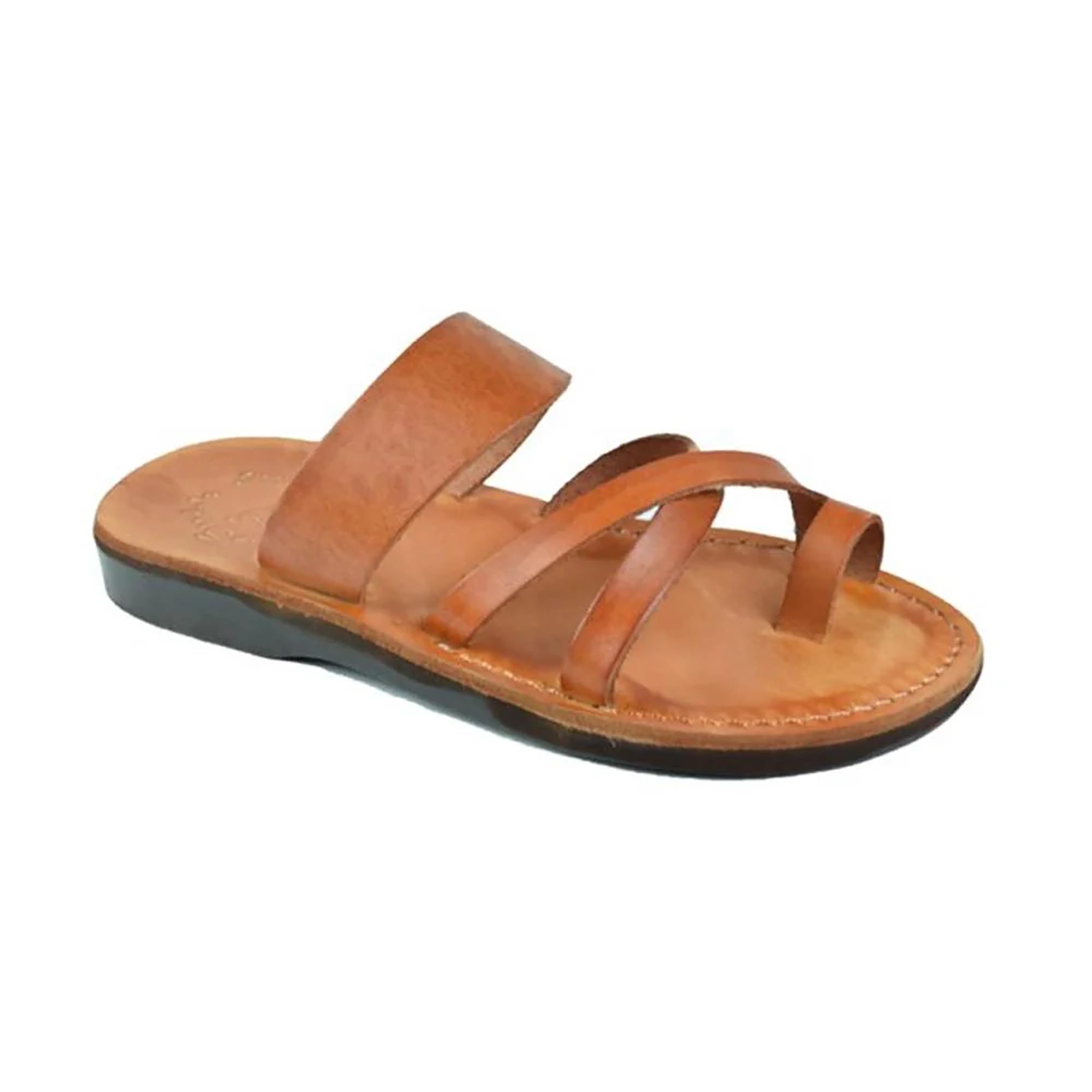 The Good Shepherd Women's Leather Toe Loop Sandals - Comfortable Boho Chic Flip Flops for Beach, Vacation & Summer Outfits