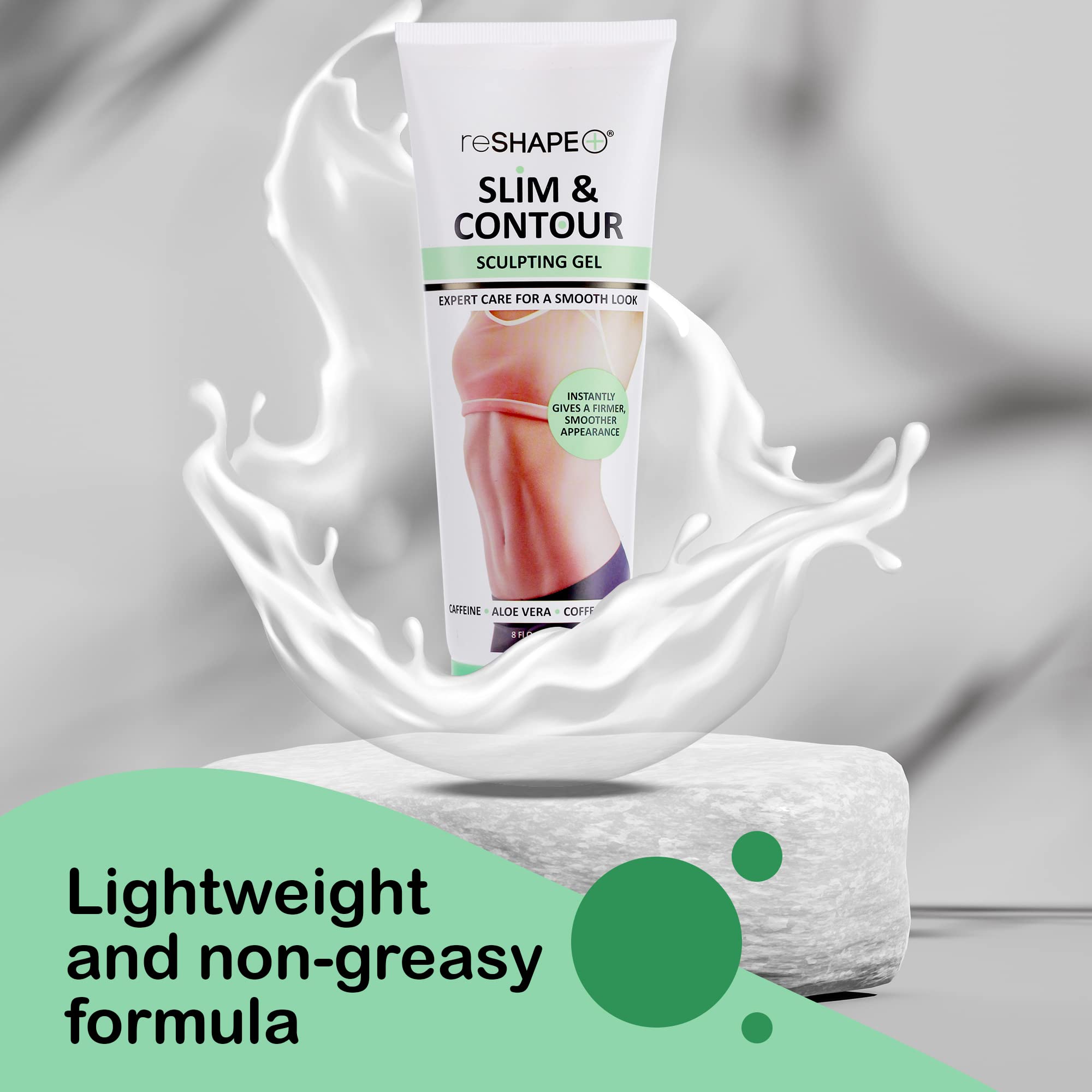 Reshape+ Tummy Tightening & Anti-Cellulite Slimming Cream - Firming Body Sculpting Gel for Belly, Legs, Arms & Butt | Hydrates Skin, Reduces Stretch Marks | Post-Pregnancy, Weight Loss & Daily Body Care