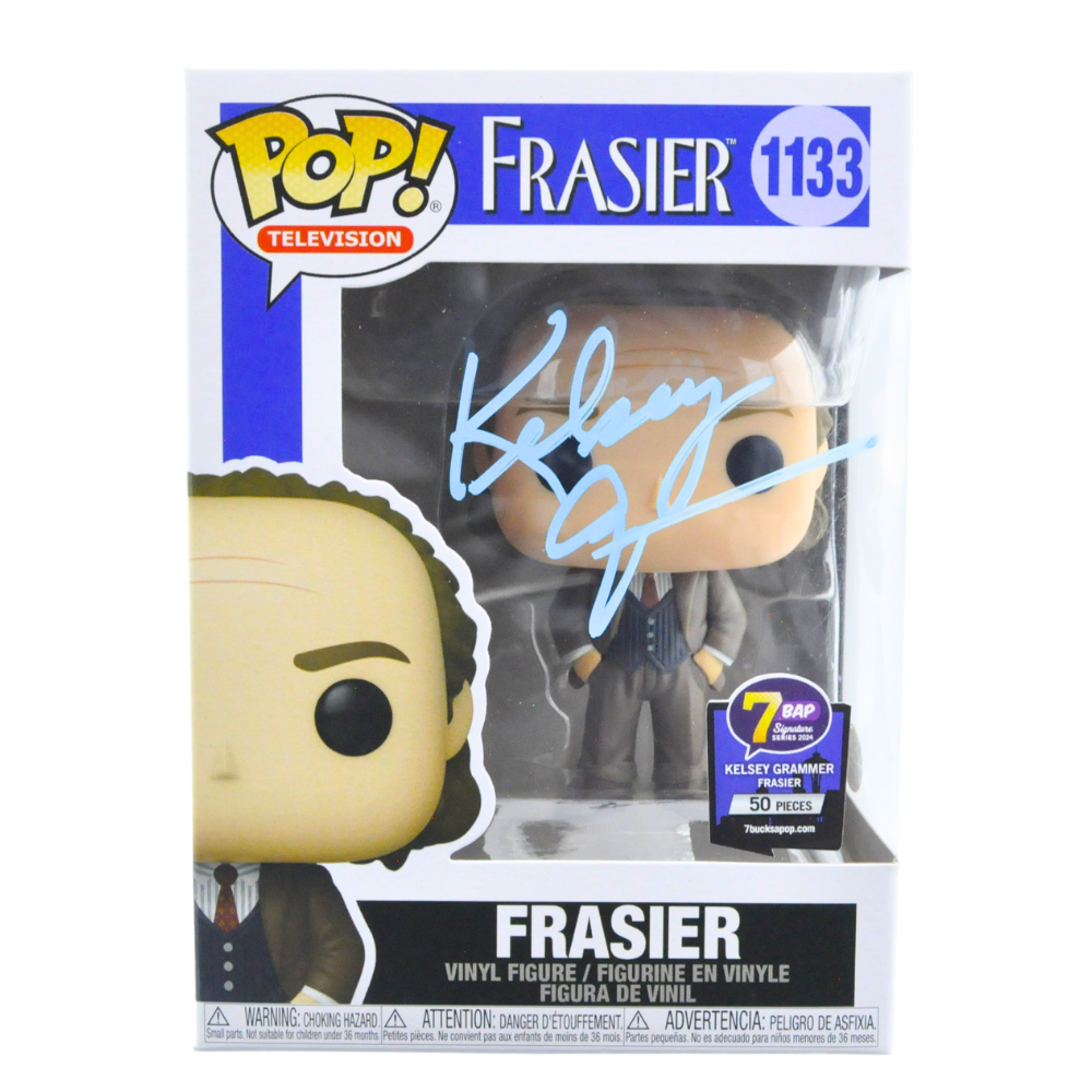 Kelsey Grammer Autographed Frasier Pop! Vinyl Figure - Limited Edition 1133 of 50 - Collectible Signed Funko Pop for TV Show Fans & Memorabilia Collectors - Perfect for Display, Gifts, and Pop Culture Enthusiasts