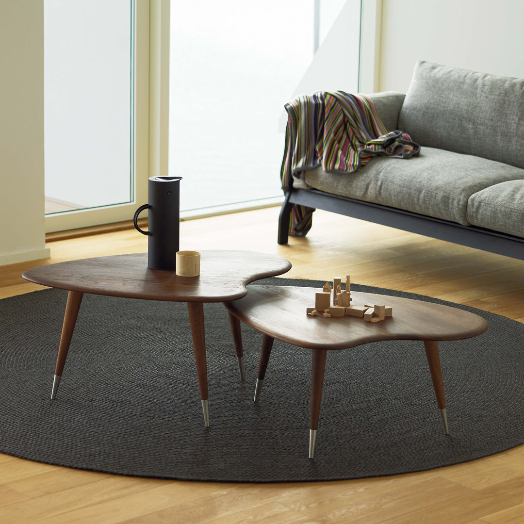 AK2560 Point Strawberry Coffee Table - Modern Glass Top Side Table for Living Room, Bedroom, or Office Decor