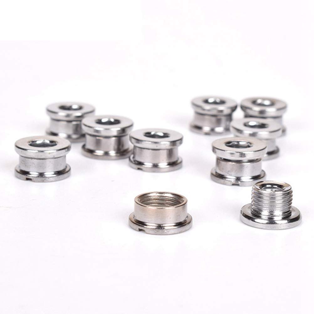 VOSAREA 10 Sets Bike Bolts - High-Quality Bicycle Transmission Crank Accessories for Mountain & Road Bikes - Perfect for Bike Repair & Maintenance