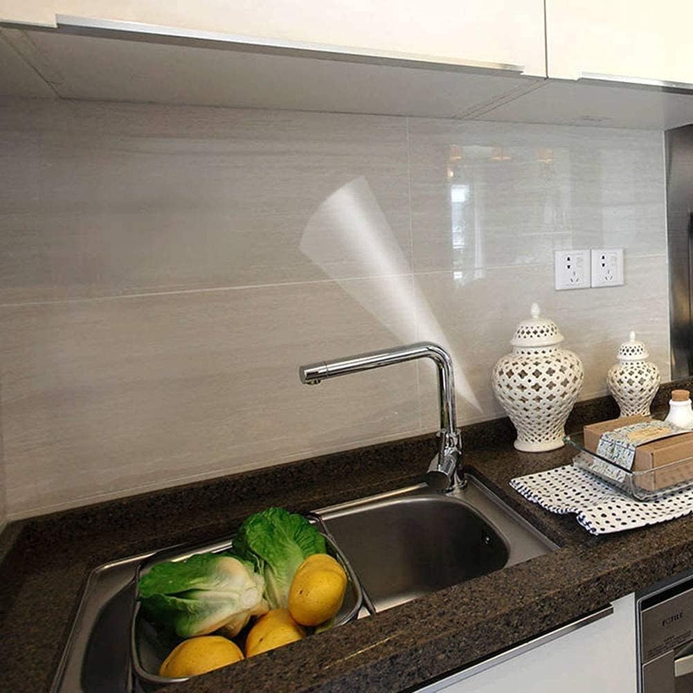 WALLMATE™ Peel and Stick Kitchen Backsplash - Oil Proof, Heat Resistant Self-Adhesive Film (12x60 Inch, Clear Matte) - Perfect for Countertops, Cabinets & DIY Kitchen Remodeling