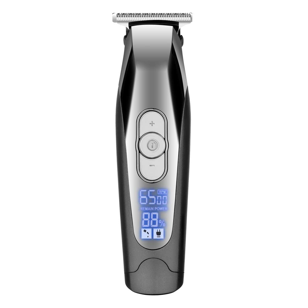 Professional Hair Clippers for Men - 2-in-1 LED Display Hair Trimmer with Adjustable Speeds, Powerful Electric Hair Clipper for Barber Shop & Home Use (Black) - Perfect for DIY Haircuts, Beard Trimming & Grooming