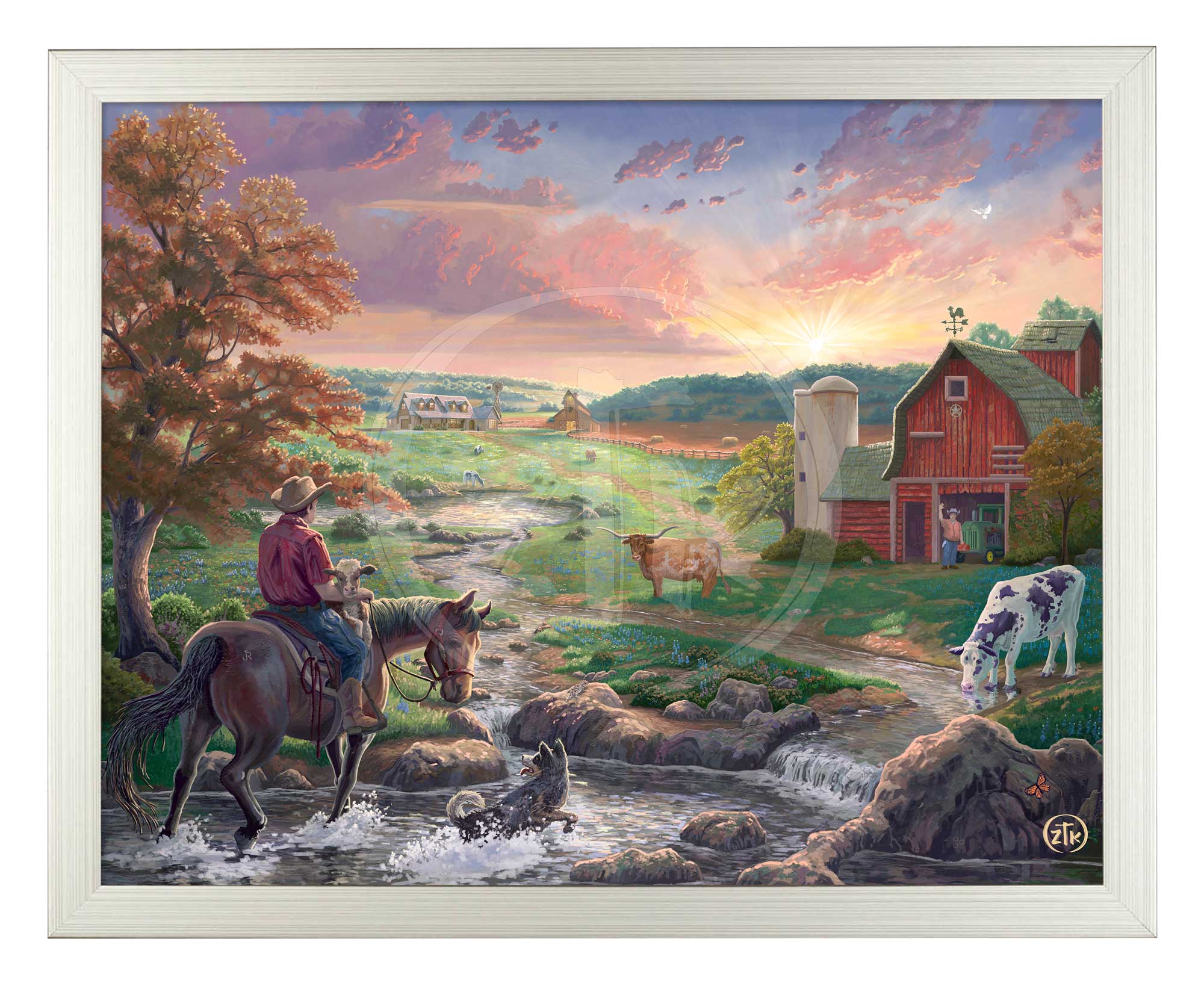 Deep in the Heart Art Prints - Texas Landscape Wall Decor for Home & Office | Perfect for Living Room, Bedroom & Cowboy-Themed Spaces