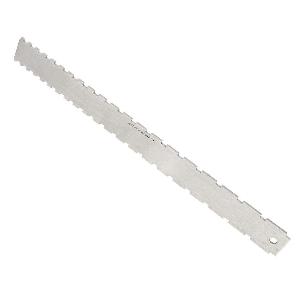 Fret Ruler for Guitar - Precision Fretboard Measuring Tool with Notched Design | Perfect for Measuring Fret/String Distance & Guitar Neck Repair | Essential Guitar Scale Tool for Luthiers & Musicians | Ideal for Guitar Setup, Maintenance & DIY Repairs