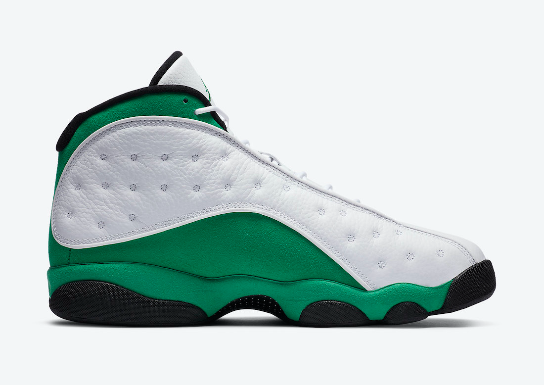 Nike Men's Air Jordan 13 Retro Basketball Shoes - White/Lucky Green/Black - High-Performance Sneakers for Casual Wear & Street Style