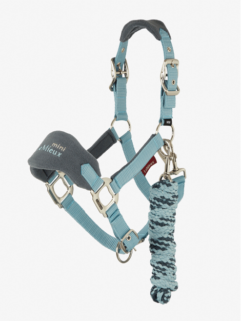 Premium Mini LeMieux Vogue Fleece Headcollar & Lead Rope Set for Horses - Soft & Comfortable Equestrian Training Gear for Show Jumping, Dressage & Trail Riding