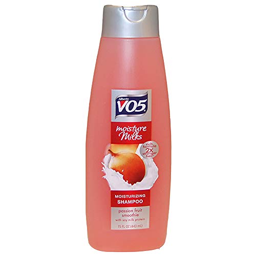 Alberto Vo5 Moisture Milks Passion Fruit Smoothie Shampoo - 15oz Hydrating Hair Care for Men & Women - Perfect for Dry, Damaged Hair & Daily Nourishment