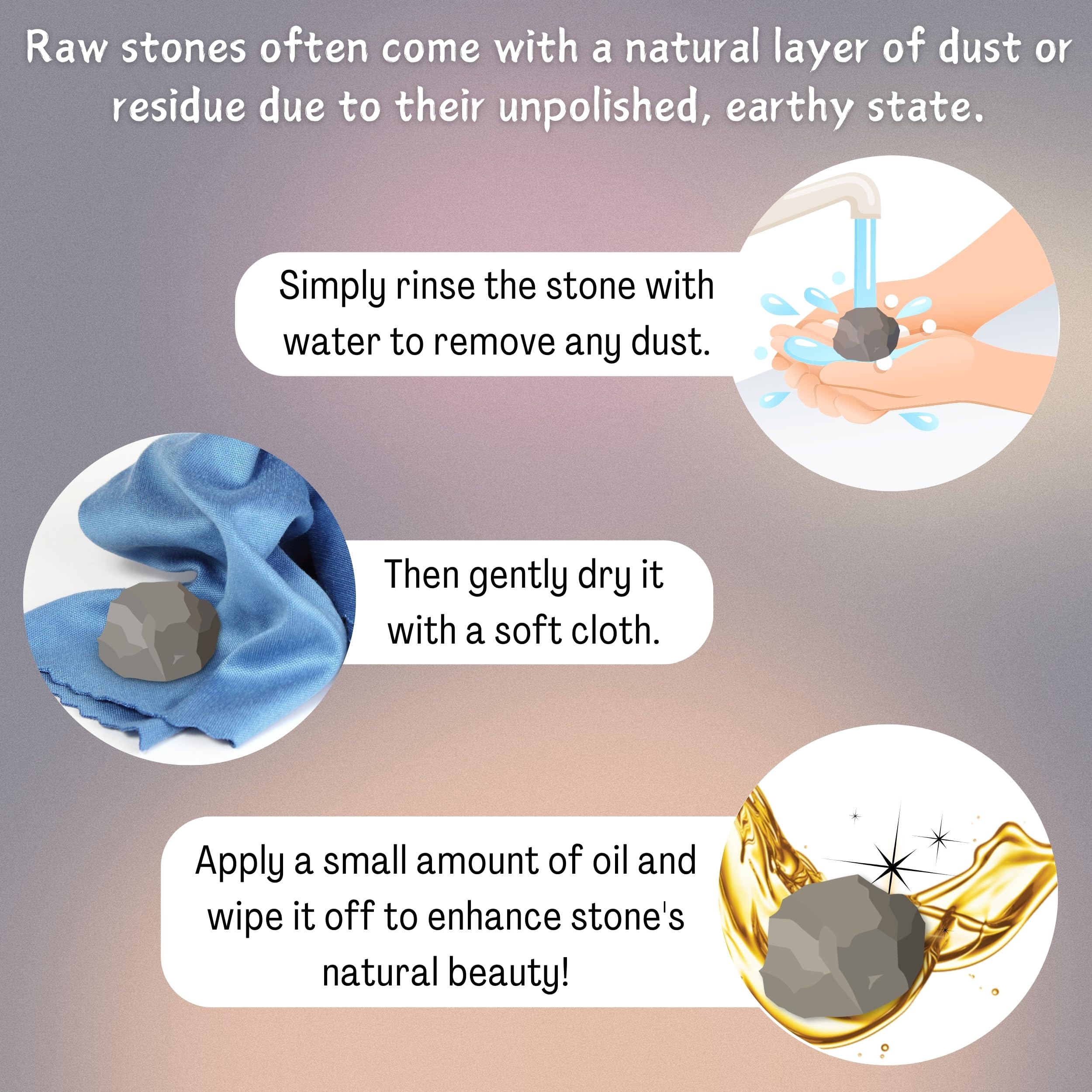 Virgo Zodiac Healing Crystal Set - 3 Raw Stones for Astrology, Chakra Balancing & Energy Healing | Perfect Birthday, Anniversary Gift for Women, Men, Mothers & Fathers | Includes Information Card | Ideal for Meditation, Home Decor & Spiritual Practices