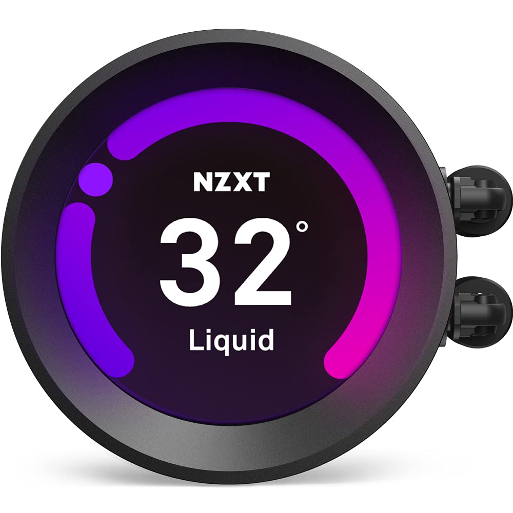 NZXT Kraken Z63 RGB 280mm AIO Liquid CPU Cooler with Customizable LCD Display - Improved Pump & CAM V4 Software - Includes 2 Aer RGB 140mm Radiator Fans - Perfect for Gaming PCs, Workstations & High-Performance Builds