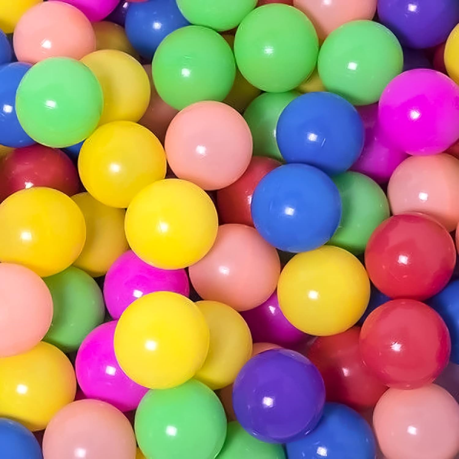 500/1000/2000 Count BPA-Free Plastic Ball Pit Balls for Kids Playpen & Crawling Tunnels | Durable Crush-Proof Pool Balls for Indoor Play, Pet Dogs & Toddler Sensory Play