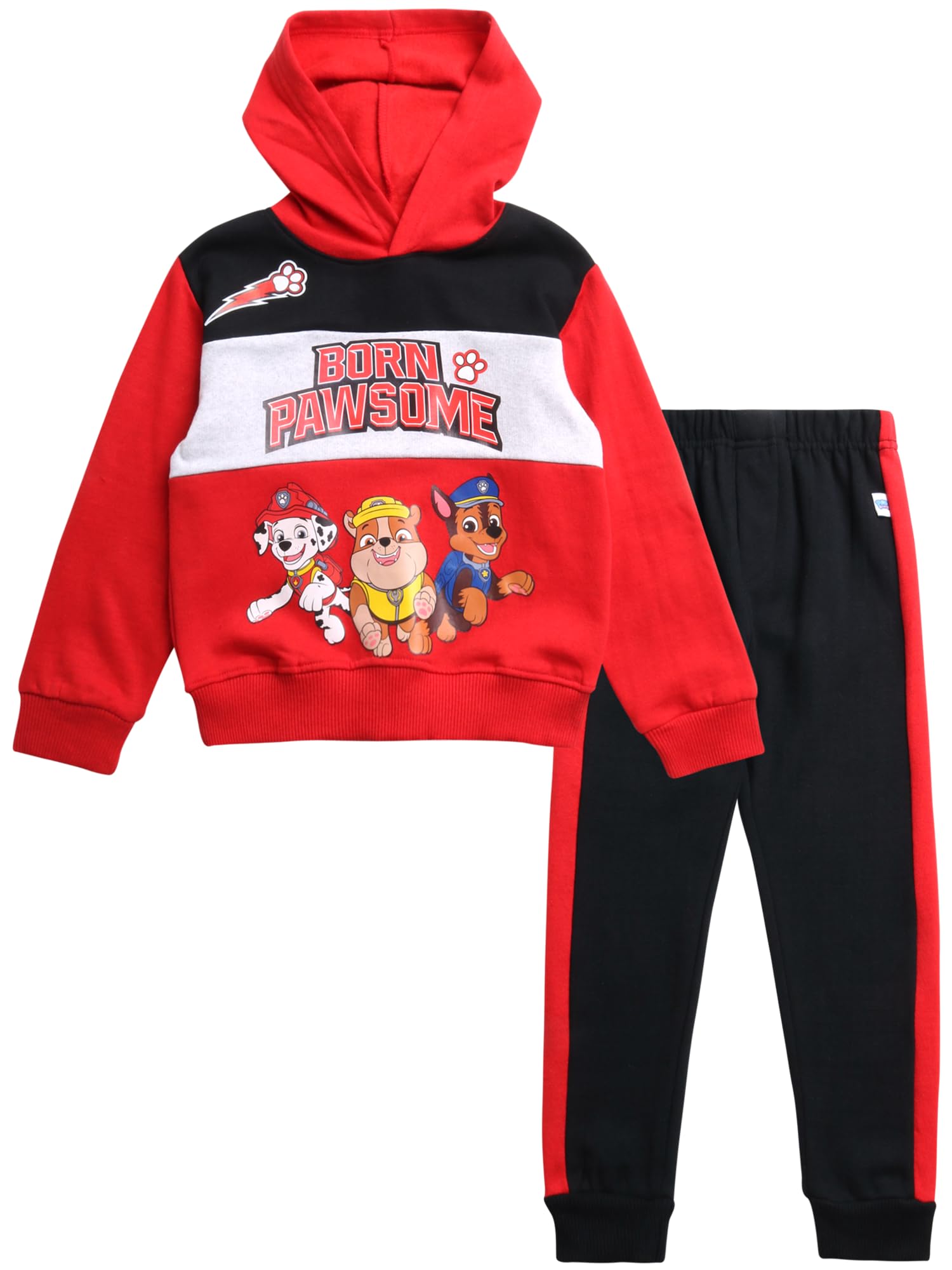 Paw Patrol Boys' Fleece Hoodie and Jogger Set - 2 Piece Sweatsuit for Toddlers & Kids 2T-7 | Soft & Cozy Nick Jr. Character Outfit for Playdates, School & Winter Adventures