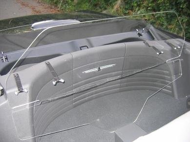 #1 Best Selling Ford Thunderbird Wind Deflector - Clear Lexan Windscreen Windstop Windblocker - Perfect for Convertible Driving & Open-Air Protection