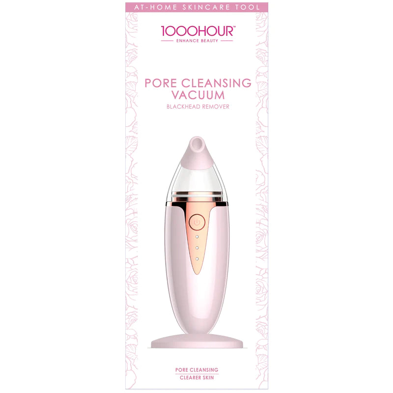 1000 Hour Pore Cleansing Vacuum - Blackhead Remover & Facial Cleansing Device for Deep Skin Cleaning | Perfect for Daily Skincare Routine & Spa Treatments