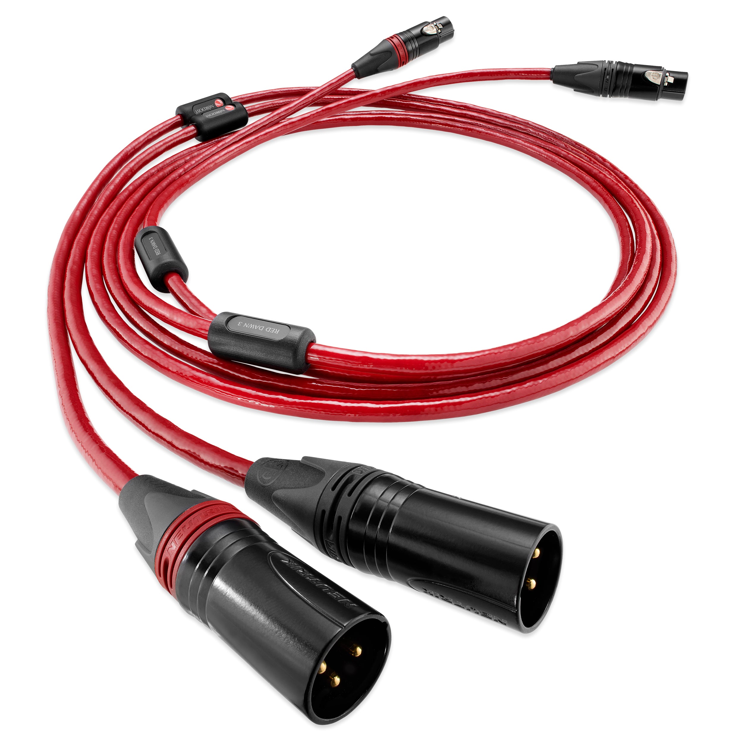 Nordost Leif 3 Red Dawn 3 Analog Audio Interconnect Cables - Premium RCA Cables for Hi-Fi Systems, Home Theater, and Audiophile Setups