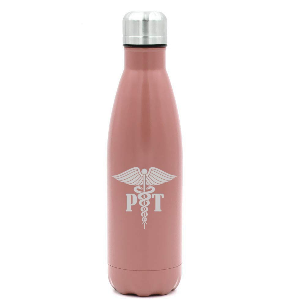 17 oz. Double Wall Vacuum Insulated Stainless Steel Water Bottle - Leak Proof Travel Mug for Hot & Cold Drinks - Perfect for Gym, Hiking, Office & Physical Therapy Use