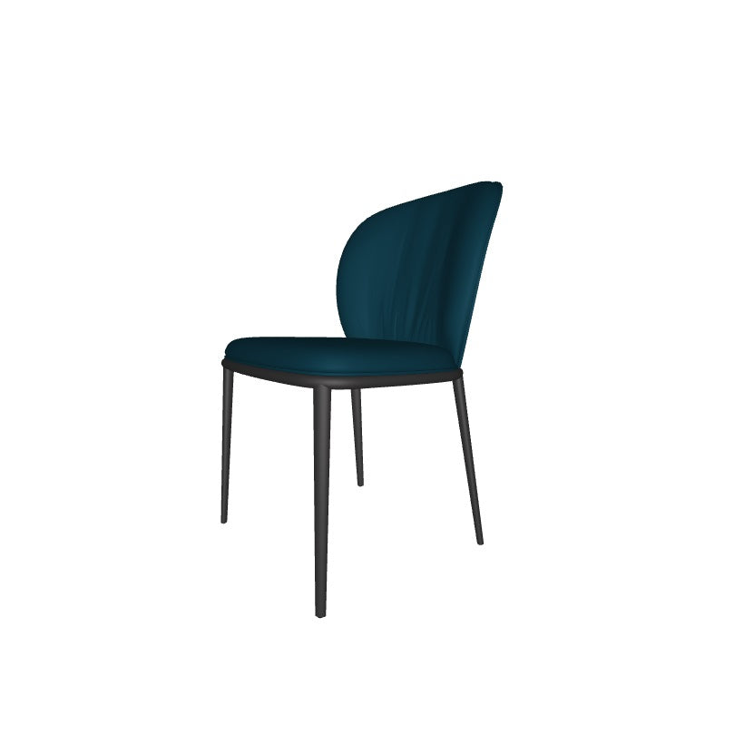 Cattelan Italia Chris ML Chair - Modern Leather Dining Chair for Kitchen, Restaurant & Office - Elegant Italian Design for Home & Commercial Spaces