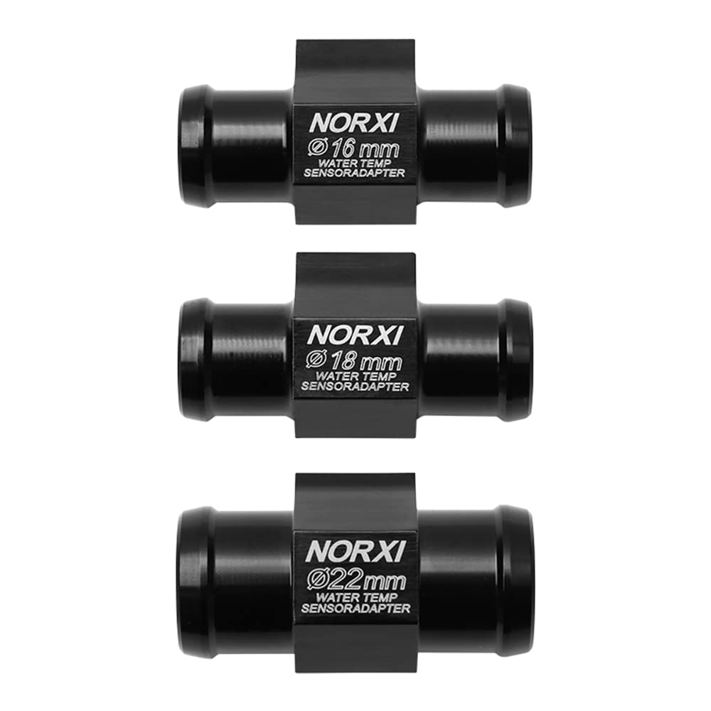 16mm Water Temperature Sensor Adapter - High Precision Thermometer Fitting for Motorcycle & Car Cooling Systems | Engine Monitoring, Performance Tuning, Radiator Hose Installation
